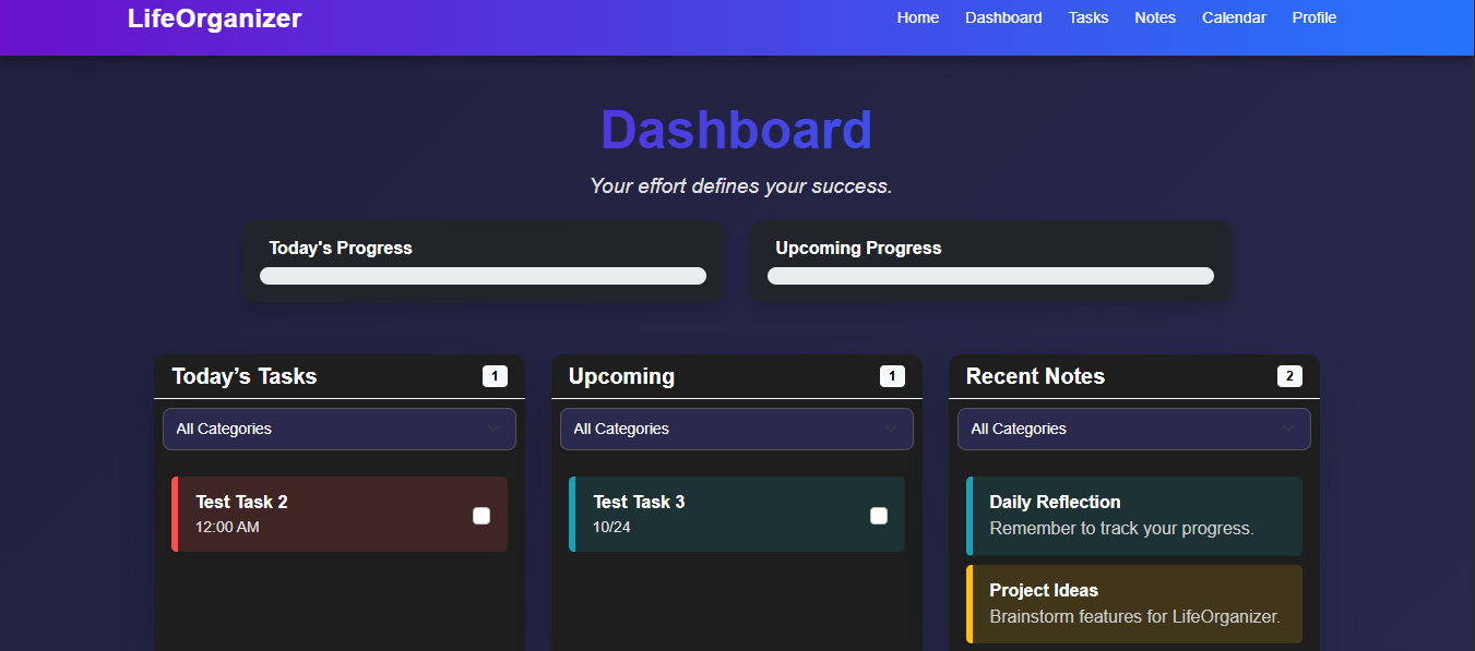 Life Organizer Screenshot